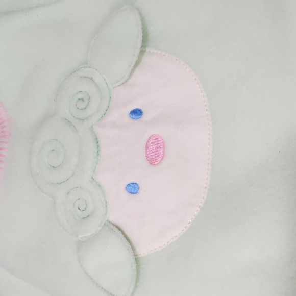 Honey Pot Baby Fleece Long Sleeves Mint Green Full Bodysuit 3 Mos - Picture 6 of 6